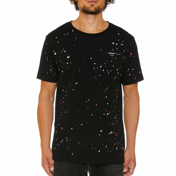 off white paint splatter shirt